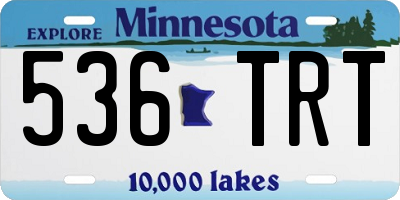 MN license plate 536TRT