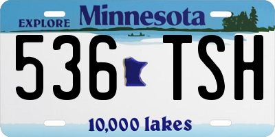 MN license plate 536TSH