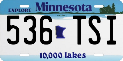 MN license plate 536TSI