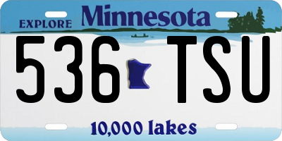 MN license plate 536TSU