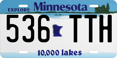 MN license plate 536TTH