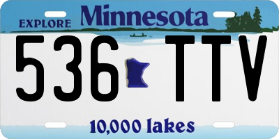 MN license plate 536TTV