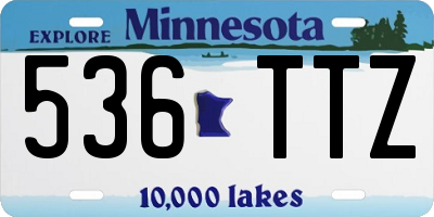 MN license plate 536TTZ