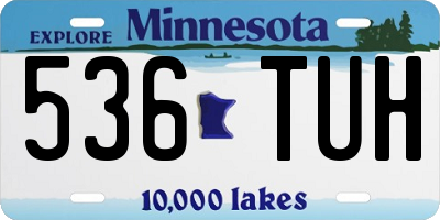 MN license plate 536TUH