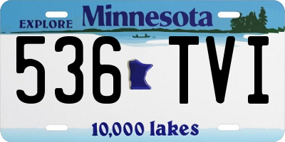 MN license plate 536TVI