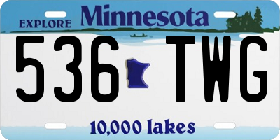 MN license plate 536TWG