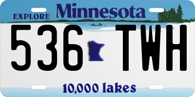 MN license plate 536TWH