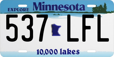 MN license plate 537LFL