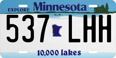 MN license plate 537LHH