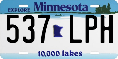 MN license plate 537LPH