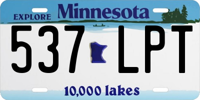 MN license plate 537LPT