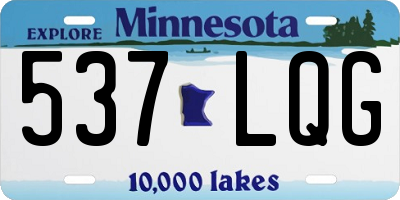 MN license plate 537LQG