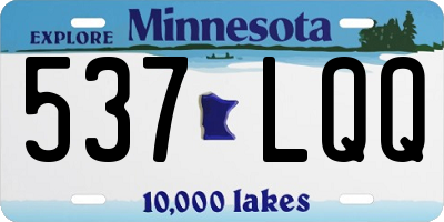 MN license plate 537LQQ
