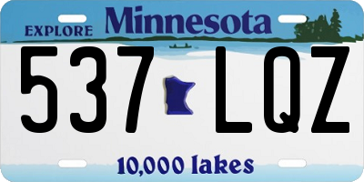 MN license plate 537LQZ