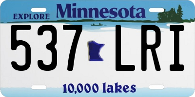MN license plate 537LRI