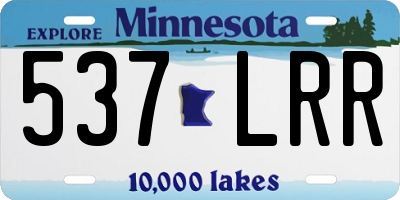 MN license plate 537LRR