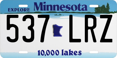 MN license plate 537LRZ