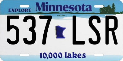 MN license plate 537LSR
