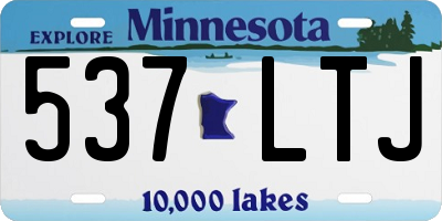 MN license plate 537LTJ
