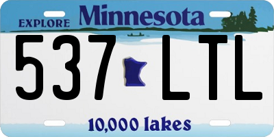 MN license plate 537LTL