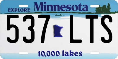 MN license plate 537LTS
