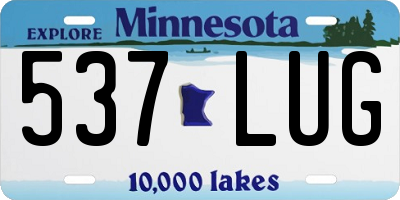 MN license plate 537LUG