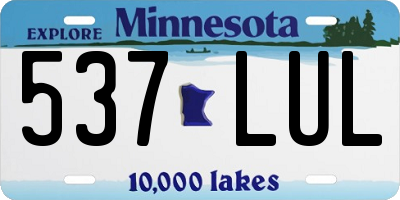 MN license plate 537LUL
