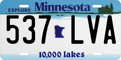 MN license plate 537LVA