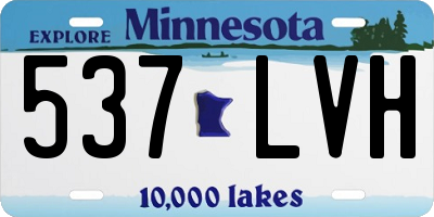 MN license plate 537LVH
