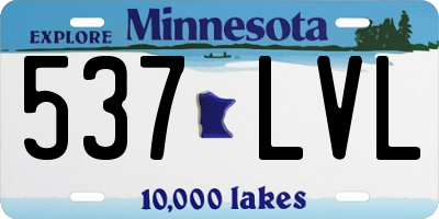 MN license plate 537LVL