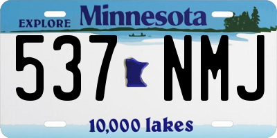 MN license plate 537NMJ