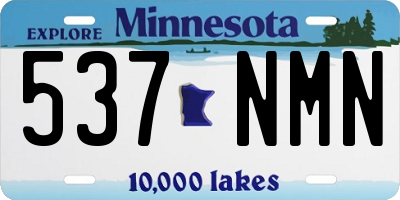 MN license plate 537NMN