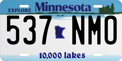 MN license plate 537NMO