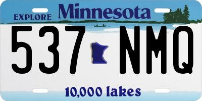 MN license plate 537NMQ