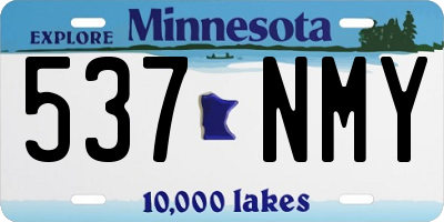 MN license plate 537NMY
