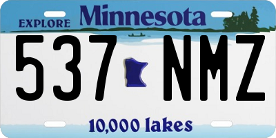 MN license plate 537NMZ