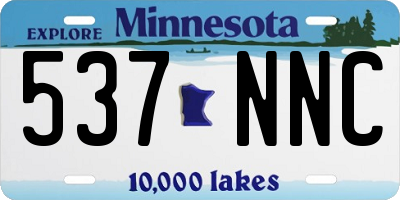 MN license plate 537NNC
