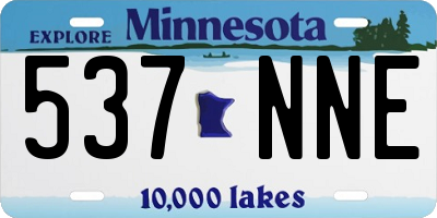 MN license plate 537NNE