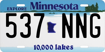 MN license plate 537NNG