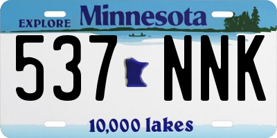 MN license plate 537NNK