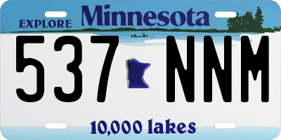 MN license plate 537NNM