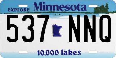 MN license plate 537NNQ