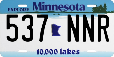 MN license plate 537NNR