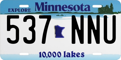 MN license plate 537NNU
