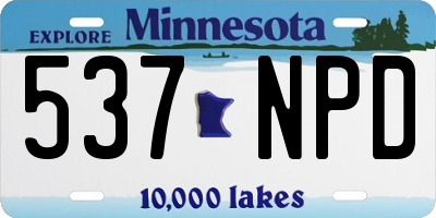MN license plate 537NPD