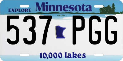 MN license plate 537PGG