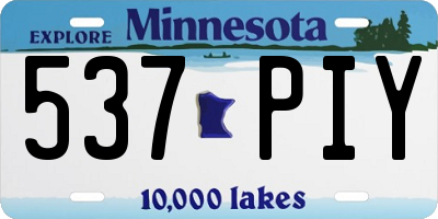 MN license plate 537PIY