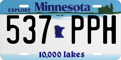 MN license plate 537PPH