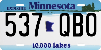 MN license plate 537QBO