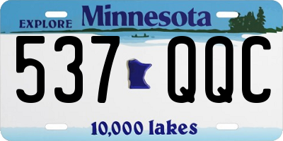 MN license plate 537QQC